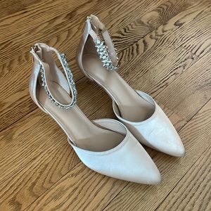 Champagne Colored Kitten Heels